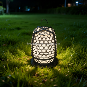 SENZHAO ตะแกรงโลหะสีดำ LED โคมไฟกันน้ำแขวนตกแต่งตาข่ายภูมิทัศน์กลางแจ้งสวนโคมไฟสนามหญ้า - Product Image 1