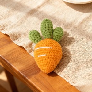 Peloso uncinetto carota giocattolo a mano per il bambino bambini tessitura bella artigianato carota bambola per la decorazione del divano giocattolo - Product Image 3