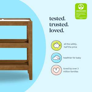 <span class=keywords><strong>Armoire</strong></span> pour bébé Table à <span class=keywords><strong>langer</strong></span> ergonomique non toxique avec 2 étagères Meubles portables pour bébé - Product Image 4