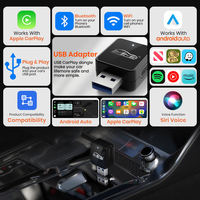 Adaptador Inalámbrico Carplay Android Auto 2 en 1, Mini USB, Conexión en el Auto, Dongle Portátil para Autos con Sistema Plug and Play, Retrofit OEM de Fábrica