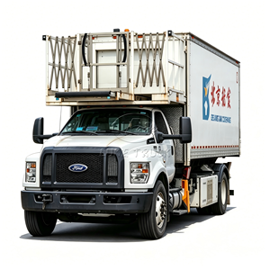 Camion de service aéroportuaire FORDD à hauteur de travail personnalisée, avec espace de stockage alimentaire isotherme, pour la restauration aéroportuaire - Product Image 1