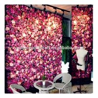 Panneaux décoratifs de mariage, mur de fleurs artificielles en pivoines
