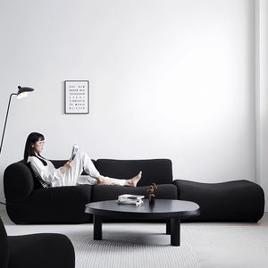 Canapé Modulable Nordique Moderne à Rangée Droite, <span class=keywords><strong>Tissu</strong></span> Minimaliste Italien, Compression Sous Vide, pour Salon, Design d'Auteur - Product Image 5