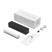 Imprimante thermique portable AI A4 avec batterie intégrée pour étiquettes de déchets dangereux, transfert de tatouages, documents et usage domestique