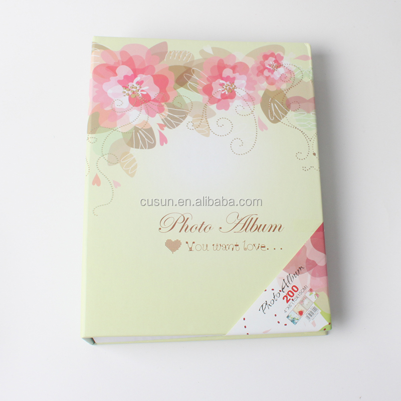 Cusun factory perfect binding colorful wedding photo album book