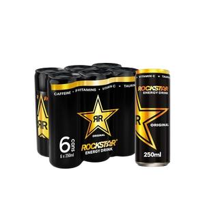 Rockstar Energy Drinks Refreshing Boom Whipped Orange Flavor 16 Oz