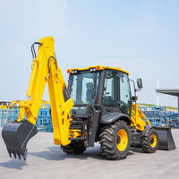 Kraftstoffsparender Liugong 4-Rad-Baggerlader ISO-Zertifizierter Mini-Traktor-Baggerlader zum Großhandelspreis