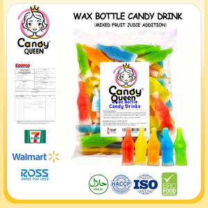 Nhà máy bán buôn tùy chỉnh nhãn hiệu riêng số lượng lớn mứt trái cây sáp lỏng chai kẹo halal ngọt ngào phim hoạt hình sáp kẹo uống - Product Image 4