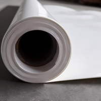 Membrane d'étanchéité en PVC renforcé de fibre de verre avec support en fibre, haute résistance à la déchirure, pour toiture commerciale