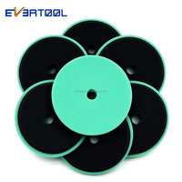 EVERTOOL 90-180mm DA tampon de mousse de polissage de voiture pour le polissage des véhicules éponge double couche pour le produit de détail de voiture