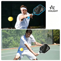 Raquette de pickleball en fibre de carbone 16 mm, raquette de pickleball texturée antidérapante, raquettes de pickleball de tournoi professionnelles