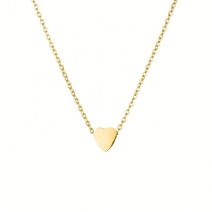 Collier avec pendentif en forme de cœur en acier inoxydable, best-seller ZYO Custom Jewelry, classique, cadeau pour la Saint-Valentin, bijoux tendance. - Product Image 1
