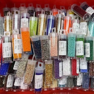 Cuentas de Semilla <span class=keywords><strong>Miyuki</strong></span> <span class=keywords><strong>Delica</strong></span> Japonesas Originales en <span class=keywords><strong>Colores</strong></span> Surtidos, 10 Gramos/Tubo, 11/0, 1.6mm, para Hacer Pulseras, Collares, Pendientes y Joyería - Product Image 1