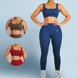 Completo Sportivo Personalizzato da <span class=keywords><strong>Donna</strong></span>, Alta Qualità, Asciugatura Rapida, Set 2 Pezzi per Yoga e Allenamento - Product Image 5
