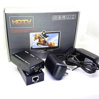 Extensor HDMI 4K, expansor de señal de 60M, convertidor de Audio y vídeo a través de Cat 5E/6 USB RJ45, estilo de salida 3D, expansor de señal HDMI de 196 pies