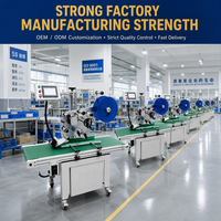 Machine d'étiquetage automatique pour l'étiquetage des surfaces plates des boîtes en carton, des sachets et des cartes dans la ligne de production d'emballage