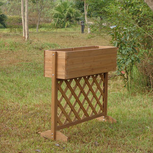 Maceta cuadrada de madera para exterior al por mayor para jardín o uso doméstico - Product Image 2