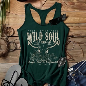 Camisetas de Tirantes para Mujer, Estilo Veraniego, con Estampado de Letras, sin Mangas, Casuales, Ropa Urbana Económica, Crop Tops - Product Image 5