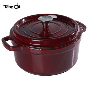 Casserole <span class=keywords><strong>en</strong></span> <span class=keywords><strong>fonte</strong></span> émaillée DTC Brands Supplier, grande taille 24 cm (5 QT), ronde, type Dutch Oven, compatible four jusqu'à 500°C °   Couleur Pantone prise <span class=keywords><strong>en</strong></span> charge - Product Image 1