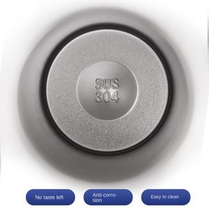 Bamboo Lid & Stainless Steel Handle Thermos Big Mouth Double Layer Outdoor Sports <b>Kettle</b> Multi-Lid for Camping - Product Image 4