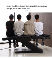 Lit facial électrique-Table de massage réglable avec ascenseur de jambe et dossier, conception ergonomique pour le traitement de beauté de salon de spa