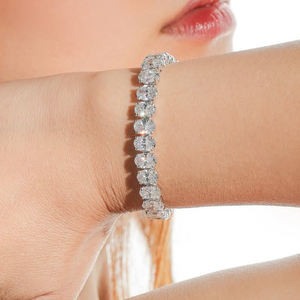 Pulsera de tenis de diamantes cultivados en laboratorio VVS HPHT con certificación IGI personalizada, de plata 925, venta directa de fábrica, collar de tenis, joyería para mujer - Product Image 2