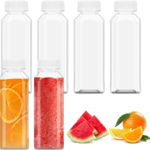 Nouvelle Offre Spéciale – Bouteilles et Pots Ronds en Plastique PET Transparent de 12 oz (<span class=keywords><strong>500</strong></span> ml) pour Boissons Froides, Jus et Lait – Réutilisables - Product Image 5