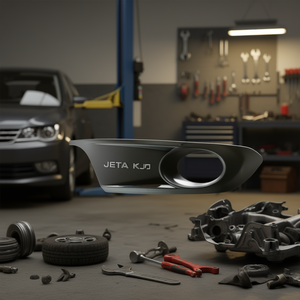 Grille latérale droite Jetta 11-14 avec trou pour phare antibrouillard, pièce de rechange en plastique pour réparation de pare-chocs avant - Product Image 2