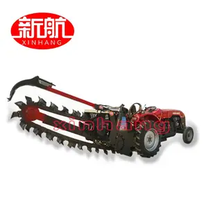 Mini skid steer loader attachment landscape garden earth chain trencher