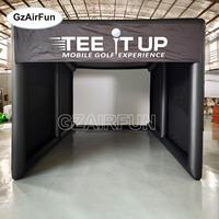 Tente de golf gonflable pour simulateur de golf, idéale pour l'entraînement en extérieur et les événements