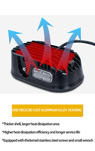 Xe nâng Đèn pha tín hiệu ánh sáng 10-80V đôi bên làm việc ánh sáng lần lượt tín hiệu chỉ số ánh sáng trắng vàng cảnh báo vị trí đèn - Product Image 5