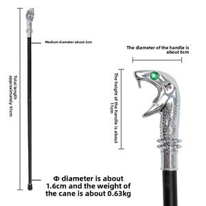 Bâton de marche <span class=keywords><strong>Harry</strong></span> <span class=keywords><strong>Potter</strong></span> <span class=keywords><strong>Lucius</strong></span> avec tête de serpent et poignée en métal pour la randonnée et l'utilisation cinématographique/télévisuelle (OEM) - Product Image 2