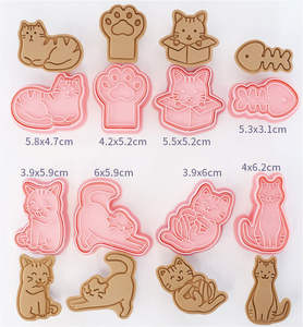 Early Riser Cartoon Cat Paw Cookie Cutter Moule à biscuits en plastique pour la cuisson au fondant et la pâtisserie - Product Image 6