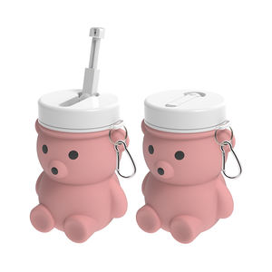 Bouteille de bain pour bébé à bec rétractable souple de 300 ml - Design de dessin animé mignon, portable et sûr - Product Image 5