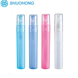 卸売ファインミストスプレー透明プラスチックバイアル空ペン型7ml香水PPボトル