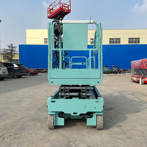 Plateforme élévatrice <span class=keywords><strong>de</strong></span> chantier aérienne autopropulsée à ciseaux, alimentée par batterie, avec une <span class=keywords><strong>hauteur</strong></span> <span class=keywords><strong>de</strong></span> <span class=keywords><strong>travail</strong></span> <span class=keywords><strong>de</strong></span> 8 m, échafaudage mobile en acier - Product Image 3