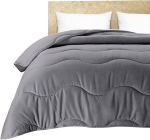 Bán Buôn Làm Mát Trọng Lượng Nhẹ <span class=keywords><strong>Comforter</strong></span> Mùa Hè Nóng Bộ Đồ Giường Thoáng Khí <span class=keywords><strong>Grey</strong></span> Duvet Chèn Tất Cả Các Mùa Đơn Giản Polyester Cho Khách Sạn - Product Image 1