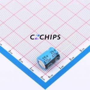 Condensador Electrolítico de Aluminio de Montaje Pasante ECR1EPT471MLL100012, D10xL12.5mm 470uF 20% 25V 5mm - Product Image 1