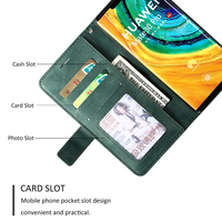 Nouvellement étui de téléphone à rabat en cuir PU de Style d'affaires de luxe avec livre de cas de téléphone de fente pour carte pour Redmi K40