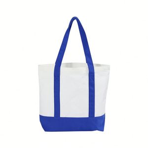 OEM Durable Plain Portable Eco-friendly Fashion Women's Personalized Canvas <b>Tote</b> Shopping <b>Bag</b> with Rope Pocket Reusable - Product Image 1