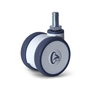 Ruedas Giratorias de 65 mm con Tapón de Cilindro, Fabricadas en Plástico, para Cunas y Carriolas de Bebé - Product Image 4