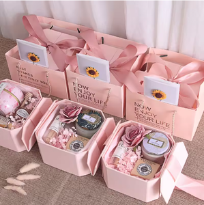 Sang trọng tái chế Kraft sóng Hộp quà tặng với đóng cửa từ biểu tượng tùy chỉnh cho Valentine của ngày & Wedding Flower sắp xếp - Product Image 1