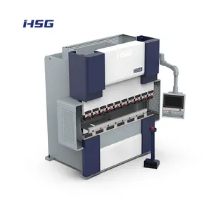 Dobladora de placas de Metal HSG 63ton, máquina dobladora hidráulica de láminas pequeñas de Metal para Metal 80T, completamente automática