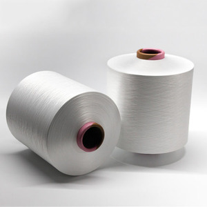 150D/48F/2PLY <strong>DTY</strong> HIM 100% Polyester <strong>Thread</strong> Raw White Low Stretch Yarn - Product Image 3