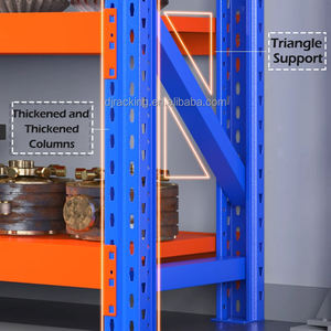 Système de stockage d'entrepôt DJ, rayonnage à palettes en acier <span class=keywords><strong>Euro</strong></span>, rayonnage à palettes en treillis métallique robuste - Product Image 2