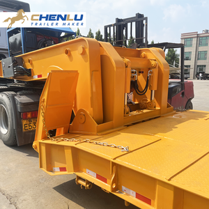 Op Maat Gemaakte 3/4 Assen 60/80 Tonsafneembare Gooseneck Lowbed Lowboy Laagbed Deklader Graafmachine Drager Vrachtwagen Oplegger - Product Image 6