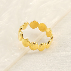 Heart Shape Gold Plated <b>Titanium</b> Steel <b>Ring</b> For Women Open Design Fashion Jewelry Gift - Product Image 4