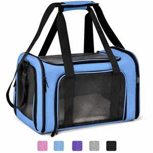 Bolsa de transporte de mascotas de moda con cierre de cremallera para gatos y perros - Product Image 1