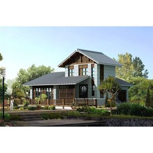 Villa de estructura de acero ligero de diseño moderno para construcción rural y de complejos turísticos con material ligero. - Product Image 5