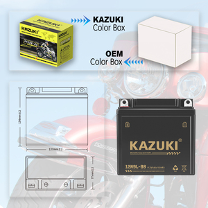 12N9L-BS Nouvelle batterie au plomb-acide pour moto <span class=keywords><strong>KAZUKI</strong></span> 12V 9AH 1,6 kg - Product Image 3